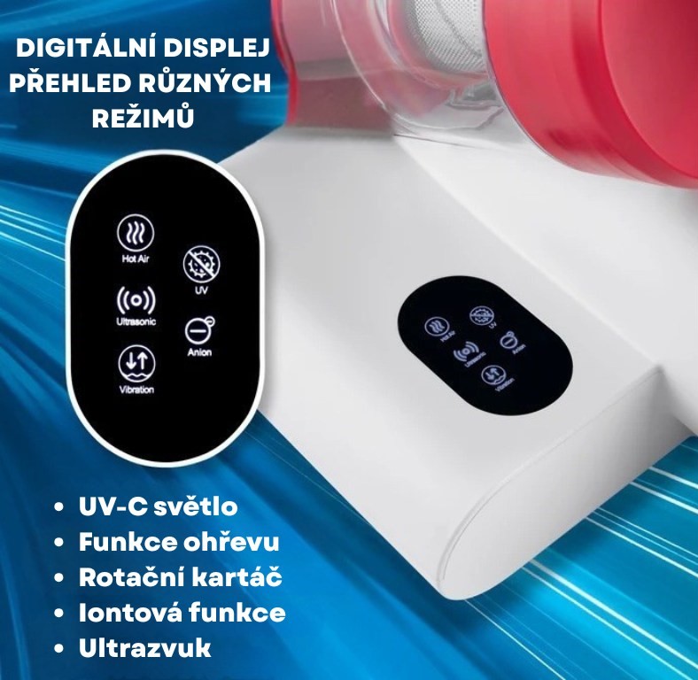 CleanMaxx Cyklónový sterilizační a dezinfekční vysavač s UV-C světlem DES-15061 (7)